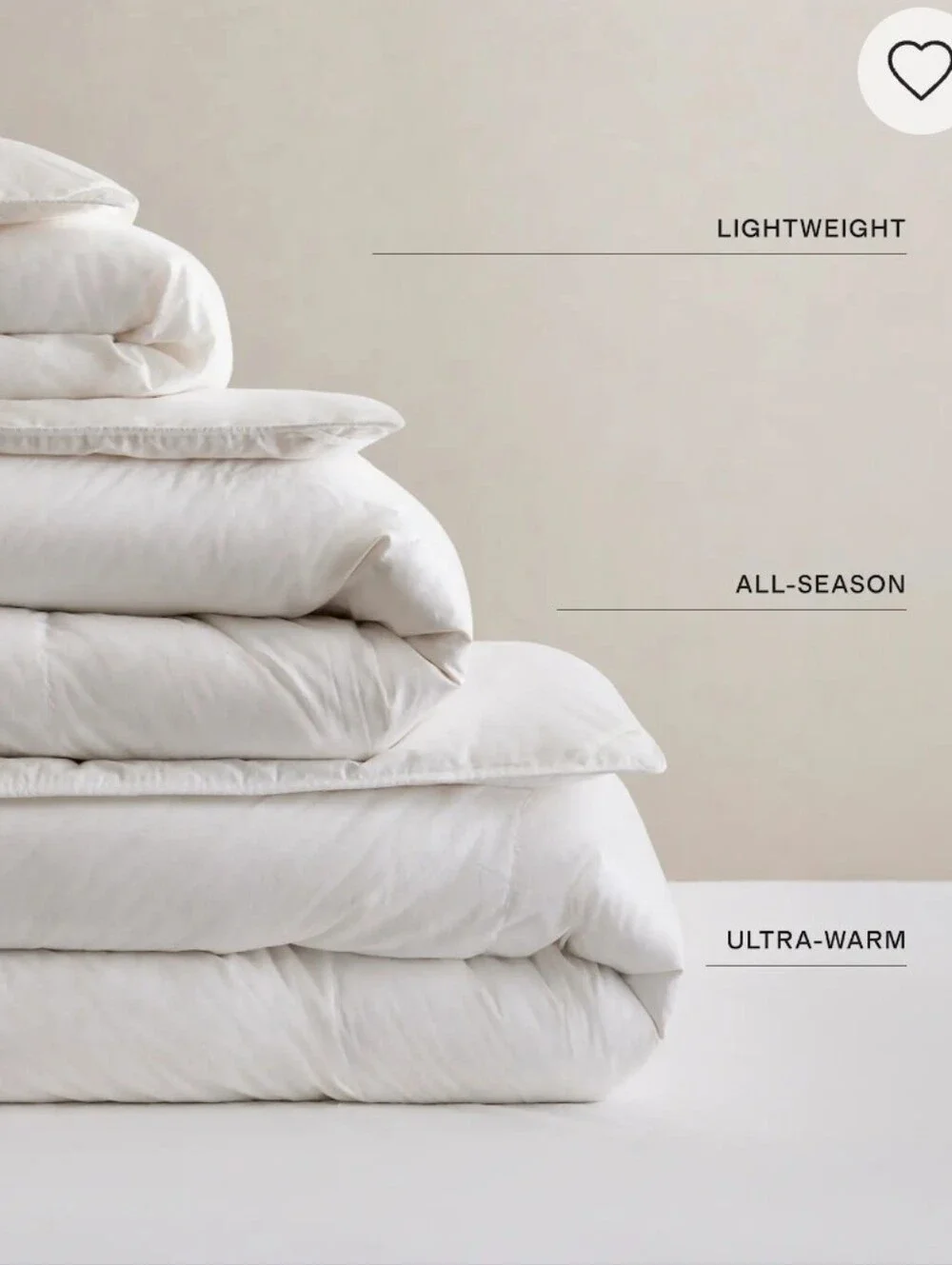 Quince Warm Luxe Premium Goose Down Comforter - white